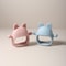 Cute Bunny Design Baby Teething Mittens Anti Sucking Hand Guard Food Grade Silicone Glove Chew Toy 4