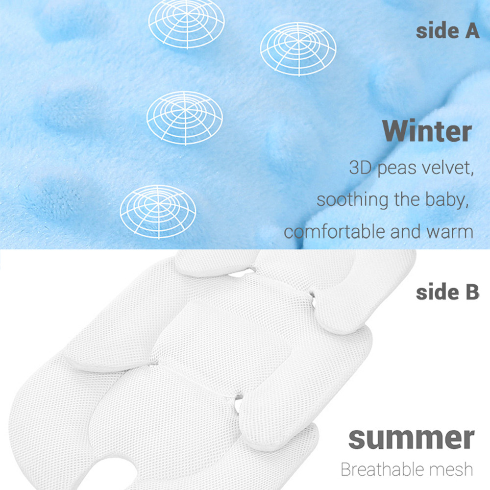 Thermal Mattress Mesh, Four Seasons Baby Stroller Cushion, Breathable 2 Side Available, Infant Car Seat Insert Stroller