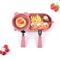 Cute Bear Baby Bowl Food Grade Silicone Double Plate For Meals Macaron Color Suction Cup Bowl 3