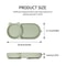Cute Bear Baby Bowl Food Grade Silicone Double Plate For Meals Macaron Color Suction Cup Bowl 4