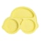 Cute Bear Baby Bowl Food Grade Silicone Double Plate For Meals Macaron Color Suction Cup Bowl 17