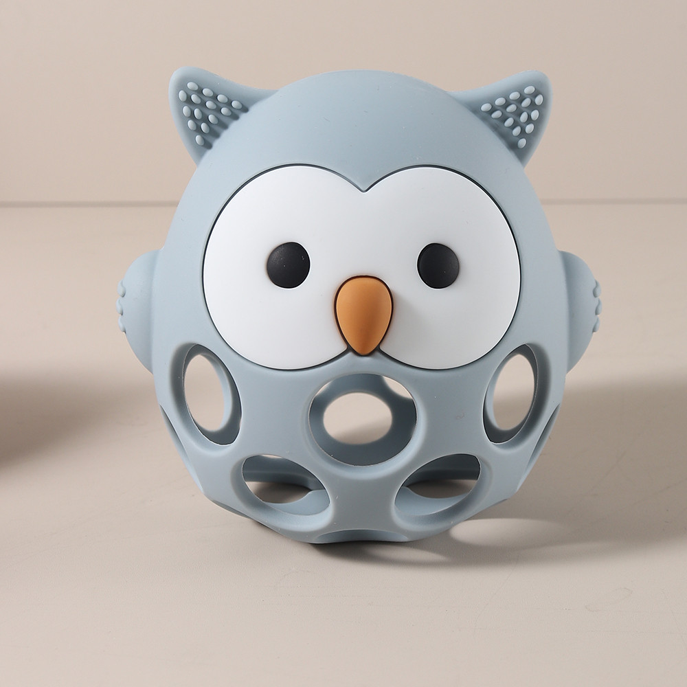 Cartoon Owl Shape Teether Baby Owl Teether Gloves Anti Eating Hand Molar Baby Accessorie Silicone G 1