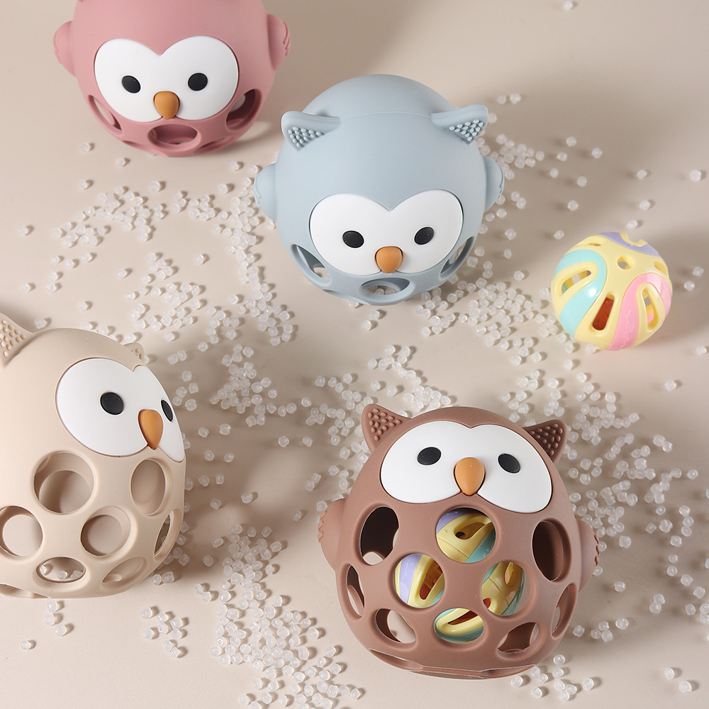Cartoon Owl Shape Teether Baby Owl Teether Gloves Anti Eating Hand Molar Baby Accessorie Silicone G 2