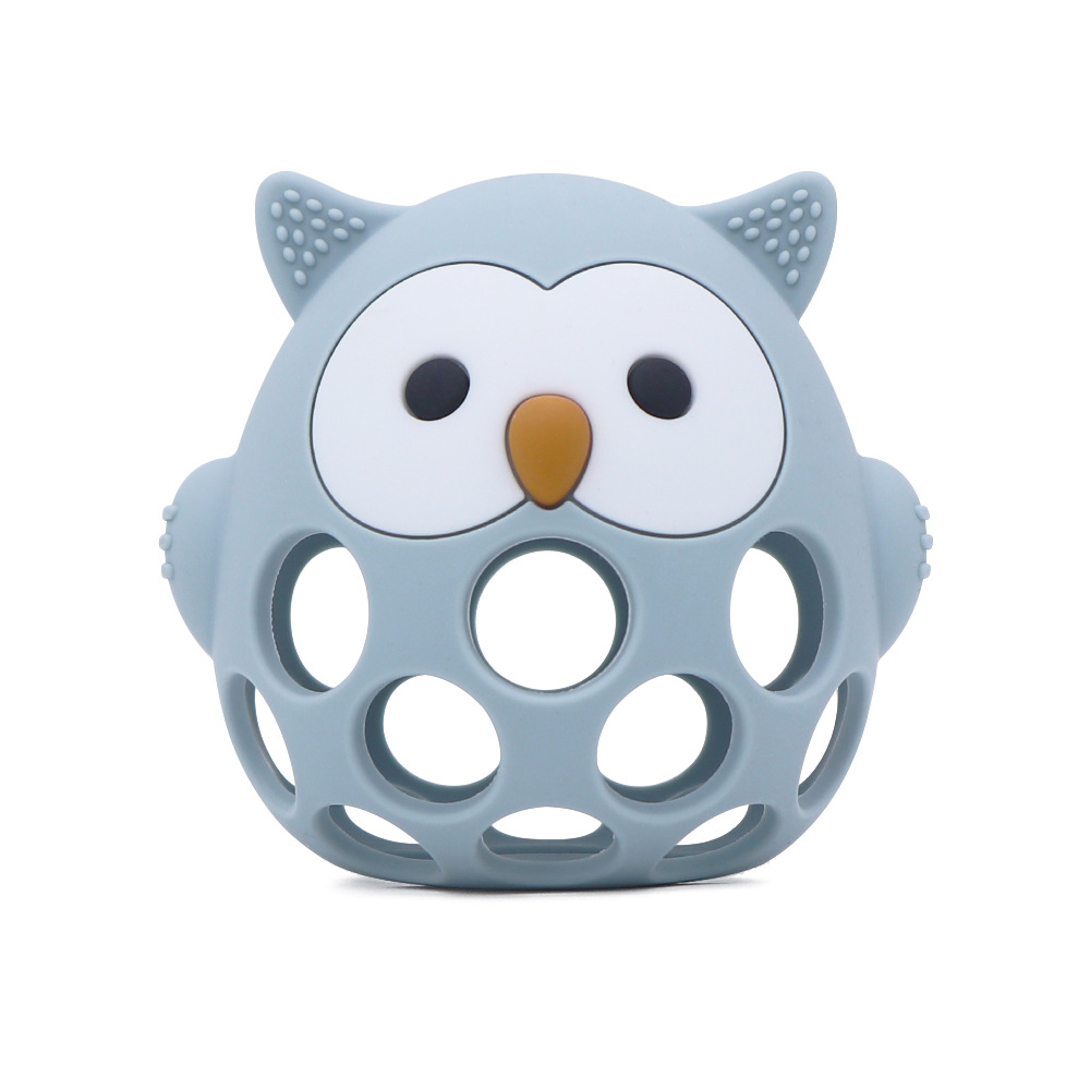 Cartoon Owl Shape Teether Baby Owl Teether Gloves Anti Eating Hand Molar Baby Accessorie Silicone G 3