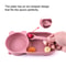 Baby Silicone Suction Cup Bowl Cute Bear Design Macaron Color 100 Food Grade Silicone BPA Free Doub 3
