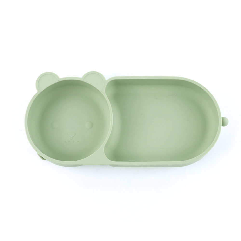Baby Silicone Suction Cup Bowl Cute Bear Design Macaron Color 100 Food Grade Silicone BPA Free Doub 6