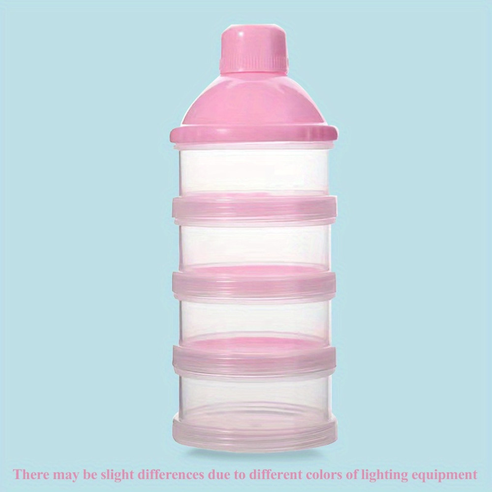 Multi Layer Baby Milk Powder Box, 5 Compartment Large Capacity Food Supplement Box for Easy Travel and Storage