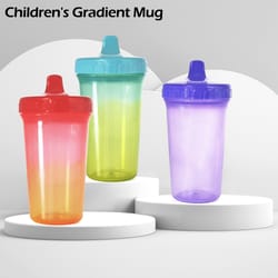 portable student drinking cup, drop-proof and leak-proof, colorful children's water cup for babies