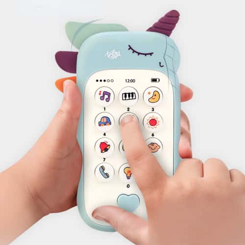 Simulation Phone Baby Toy, Music Sound, Infant Learning Teether