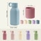 Portable Baby Tableware Silicone Sports Cup Leakproof Sippy Cups With Kids Flip Lid 5