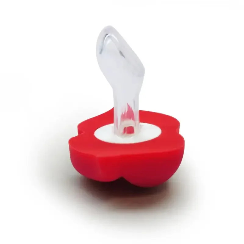 Baby Teether Silicone Funny Mustache Pacifier With Red Lips Orthodontic Nipple BPA Free 4