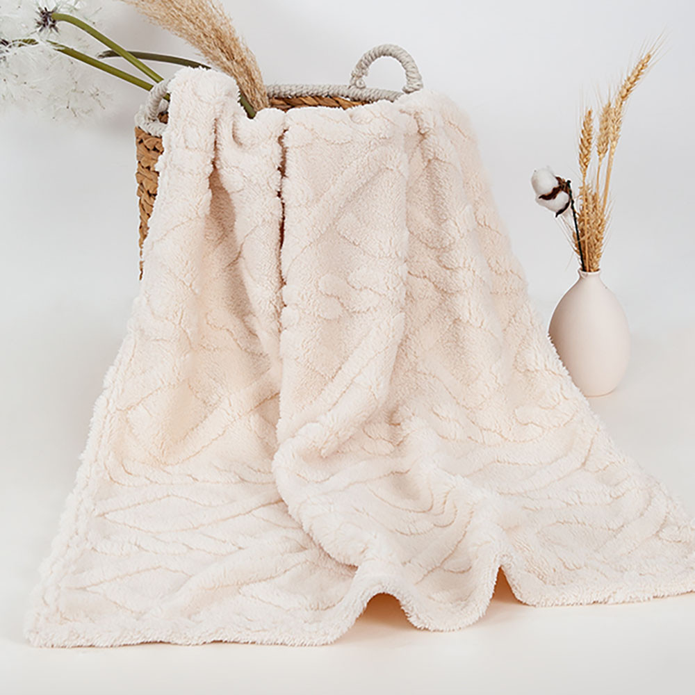 Children's Swaddle Blanket Winter Coral Velvet Soft Plush Quilt for Baby