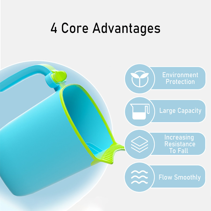 Newborn Baby Shower Spoons, Kids Bath Tool, Baby Bath Rinse Cup, Child Washing Hair Cup for Bathing