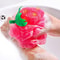 Loofahs Mesh Brush Shower Ball, Fun Fruit Designs, Child Bath Shower Sponge Pouf, Cute Bath Flower with Hooks for Travel