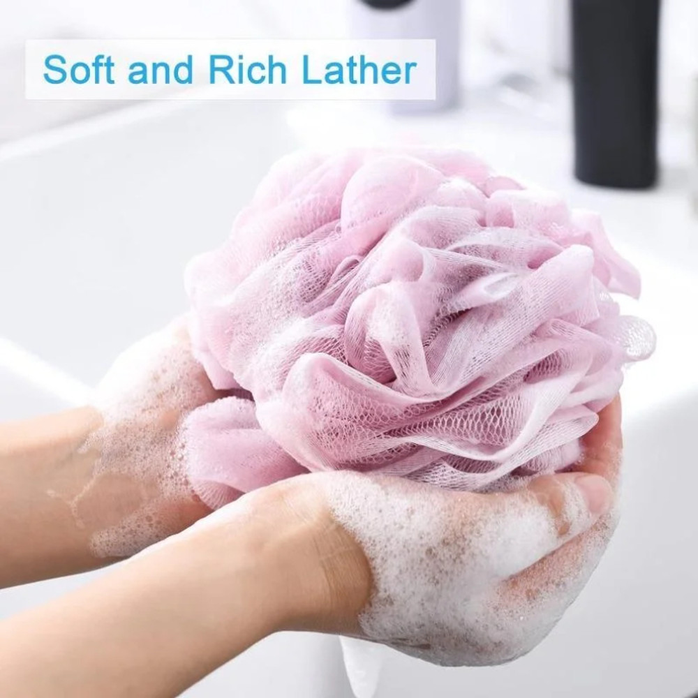 Rich Bubble Bath Towel, Large Bath Ball, Body Cleaning Mesh, Shower Wash Sponge, Bathroom Accessories