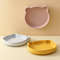 Suction Silicone Baby Plate, Cartoon Bear Shape Eating Plate, Baby Food Storage, Kids Tableware for Training