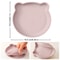 Suction Silicone Baby Plate, Cartoon Bear Shape Eating Plate, Baby Food Storage, Kids Tableware for Training