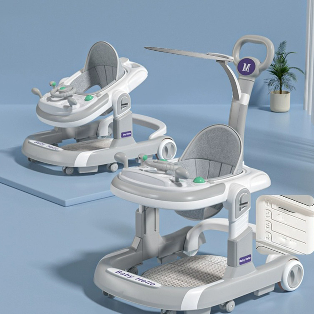 AntiRollover Baby Walker With Learning Toy Multifunctional Infant Walker Without Battery 4