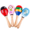 New Fashion Wooden Maraca Toy Child Baby Shaker Musical Party Favor 0