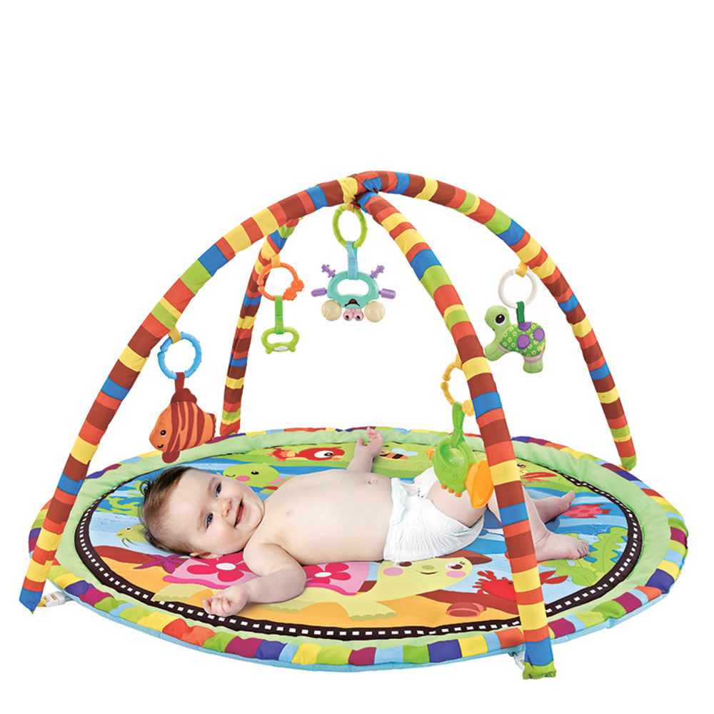 Baby Fitness Frame Multifunctional Round Play Crawling Mat Fun Sounding Game Blanket Pendant Baby P 0