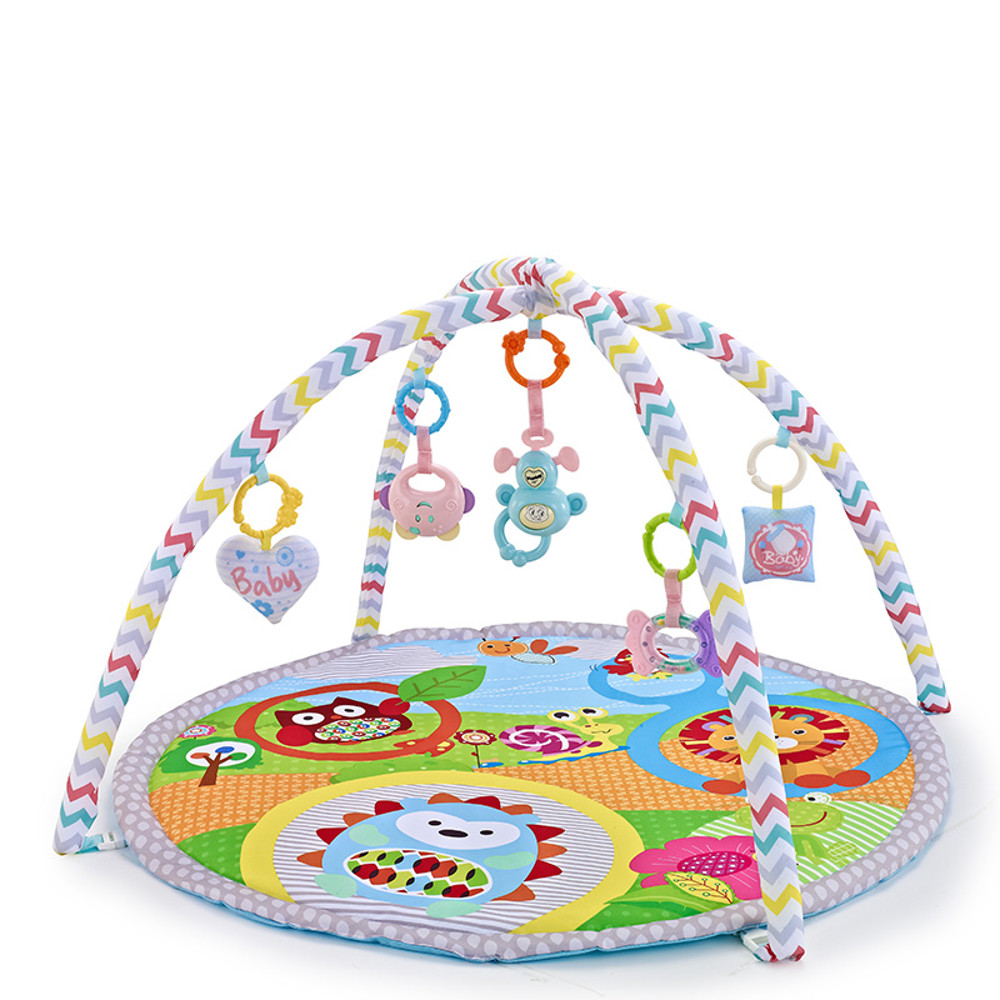 Baby Fitness Frame Multifunctional Round Play Crawling Mat Fun Sounding Game Blanket Pendant Baby P 3