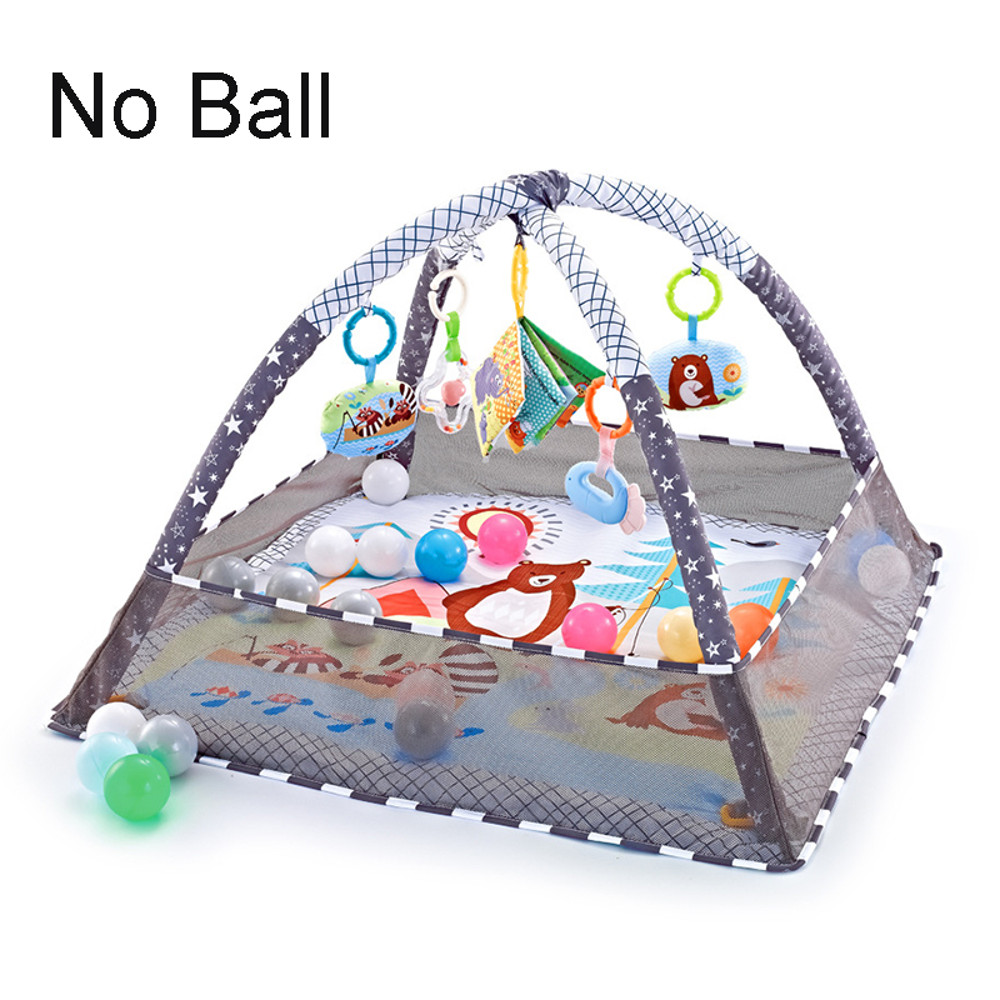 Baby Fitness Frame Multifunctional Round Play Crawling Mat Fun Sounding Game Blanket Pendant Baby P 5