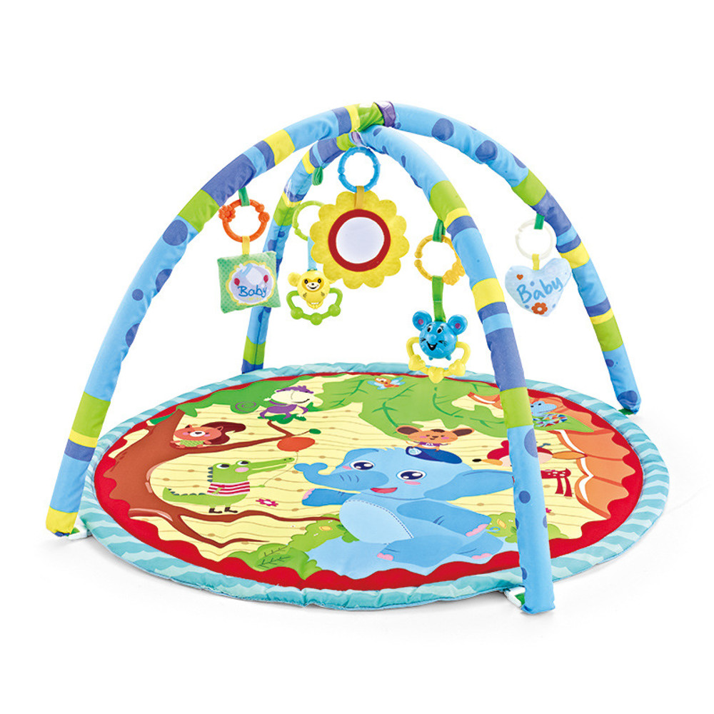Baby Fitness Frame Multifunctional Round Play Crawling Mat Fun Sounding Game Blanket Pendant Baby P 7