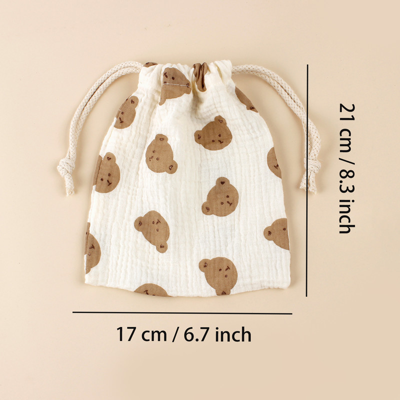 Hanging Storage Pouch For Outdoor Stroller Mommy Bag Drawstring Baby Gift Bag Dustproof Room Storag 5