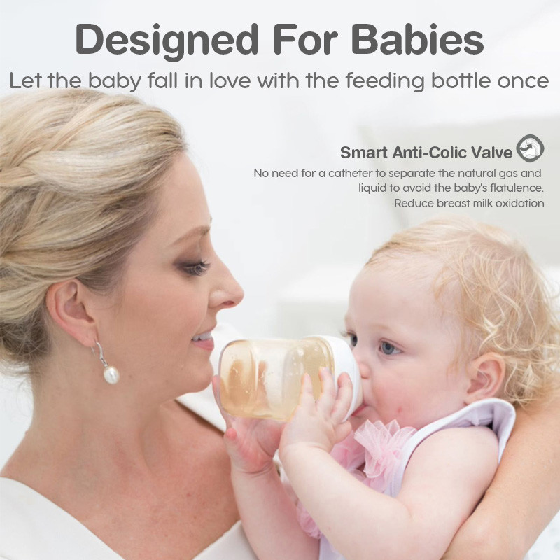 Feeding Bottle Bacteriostat Baby Bottle PPSU Anti Colic Teeth Guard Nursing Bottle Safety BPA Free 1