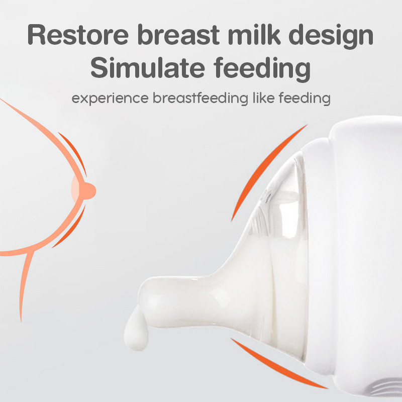 Feeding Bottle Bacteriostat Baby Bottle PPSU Anti Colic Teeth Guard Nursing Bottle Safety BPA Free 4