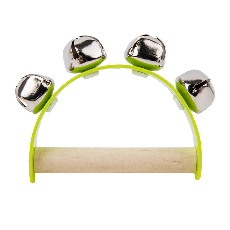 Children Musical Orff Instruments Clapper, Wooden Half Round Hand Ringing Bell, Handle Educational Fun Toys