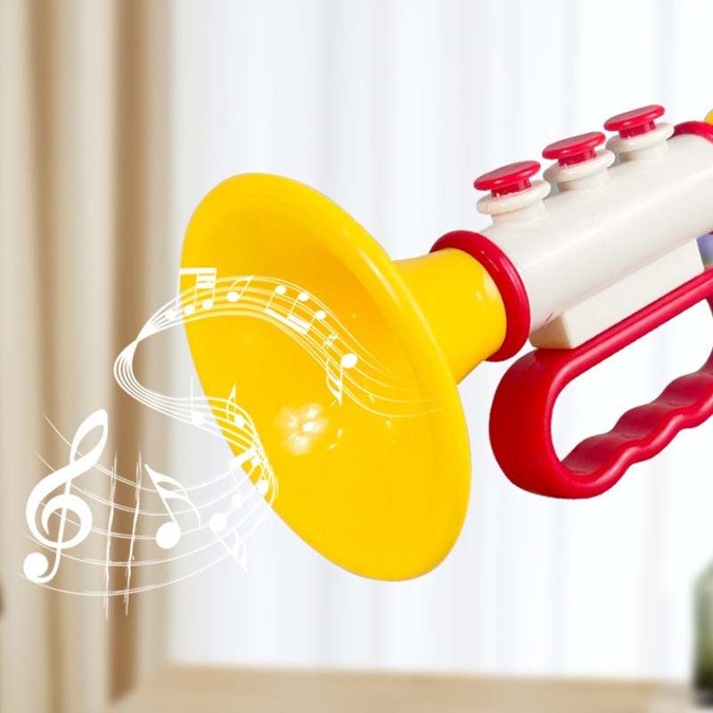 Colorful Musical Instruments, Early Montessori Educational Toy, Mini Baby Trumpet Toys Children, Games for Kids Gifts
