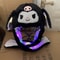 LED Plush Bunny Hat Kuromi Hello Kitty Moving Ears Glowing Rabbit Hat For Girls Halloween Party Acc 7