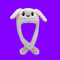 LED Plush Bunny Hat Kuromi Hello Kitty Moving Ears Glowing Rabbit Hat For Girls Halloween Party Acc 9