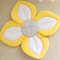 Color blocking Baby Bath Lotus Safety Cushion, Reclining and Foldable Newborn Creative Flower Bath Mat, Baby Bath Mat