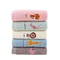 Cotton Small Square Towel Cartoon Embroidered Plain Hook Baby Kindergarten Towel 4