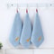 Cotton Small Square Towel Cartoon Embroidered Plain Hook Baby Kindergarten Towel 8