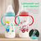 DropResistant Baby Bottle With Silicone Nipple And Cartoon Handle Standard Caliber PP Bottle 2