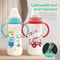 DropResistant Baby Bottle With Silicone Nipple And Cartoon Handle Standard Caliber PP Bottle 2