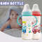 DropResistant Baby Bottle With Silicone Nipple And Cartoon Handle Standard Caliber PP Bottle 3
