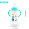 DropResistant Baby Bottle With Silicone Nipple And Cartoon Handle Standard Caliber PP Bottle 7