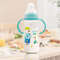 DropResistant Baby Bottle With Silicone Nipple And Cartoon Handle Standard Caliber PP Bottle 0