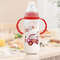 DropResistant Baby Bottle With Silicone Nipple And Cartoon Handle Standard Caliber PP Bottle 1