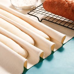 french bread dough proofing cloth fermented bakers couche for perfect loafs and baguettes