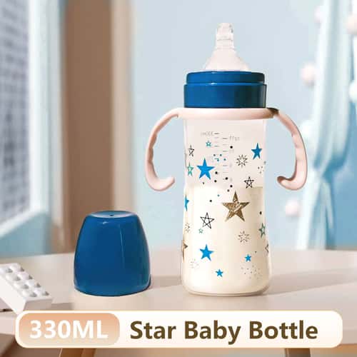 Large Capacity Baby Feeding Bottle, PP Bottle, Ergonomic Handle Design