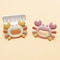 BPAFree CrabShaped Baby Teether Silicone Chillable Infant Teething Toy For Sore Gums 3