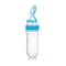 Silicone Baby Bottle With Spoon Food Supplement Bottle Squeeze Milk Cup For Rice Cereal Feeding 7