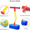 Foam Pogo Jumper for Kids, Fun Outdoor Toys for Boys and Girls, Autism-Friendly Interactive Play Toy