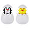 Kids Cute Duck Penguin Egg Bath Toy, Water Spray Sprinkler for Bathroom Shower Swimming, Baby Bathing Toy Gift For Kids