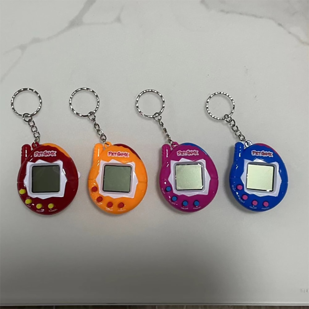 Nostalgic Transparent Electronic Pets Pixel Funny Virtual Cyber Digital Toy Keychain 2